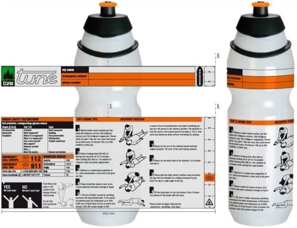 Tune Wasserträger 2.0 Carbonflaschenhalter + Trinkflasche 500ml – Bild 2